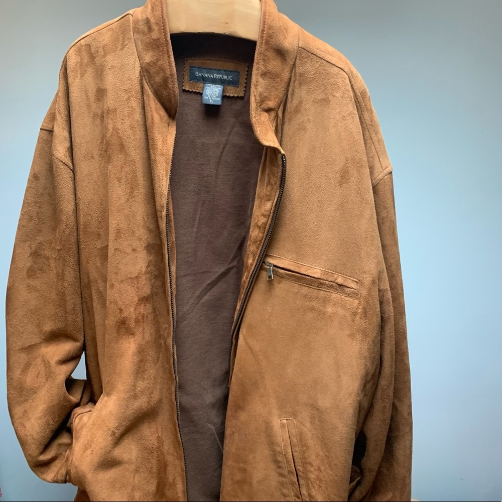 Genuine Leather Banana Republic Tan Brown Jacket | XL - Picture 4 of 16